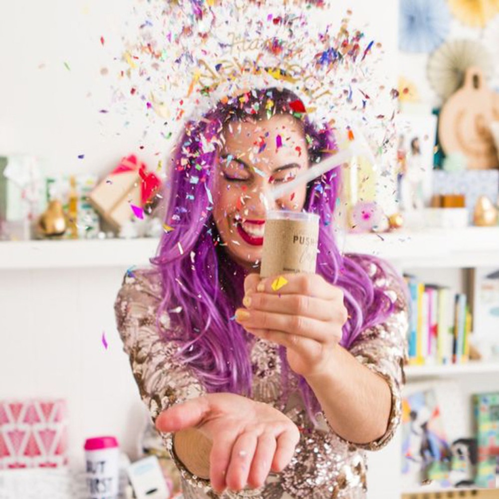 Confetti Cannon Tube - คอนเฟตติหลากสีพาสเทลสำหรับงานเลี้ยงฉลองสมรส งานวันครบรอบ งานปาร์ตี้ ของตกแต่งงานแต่งงาน