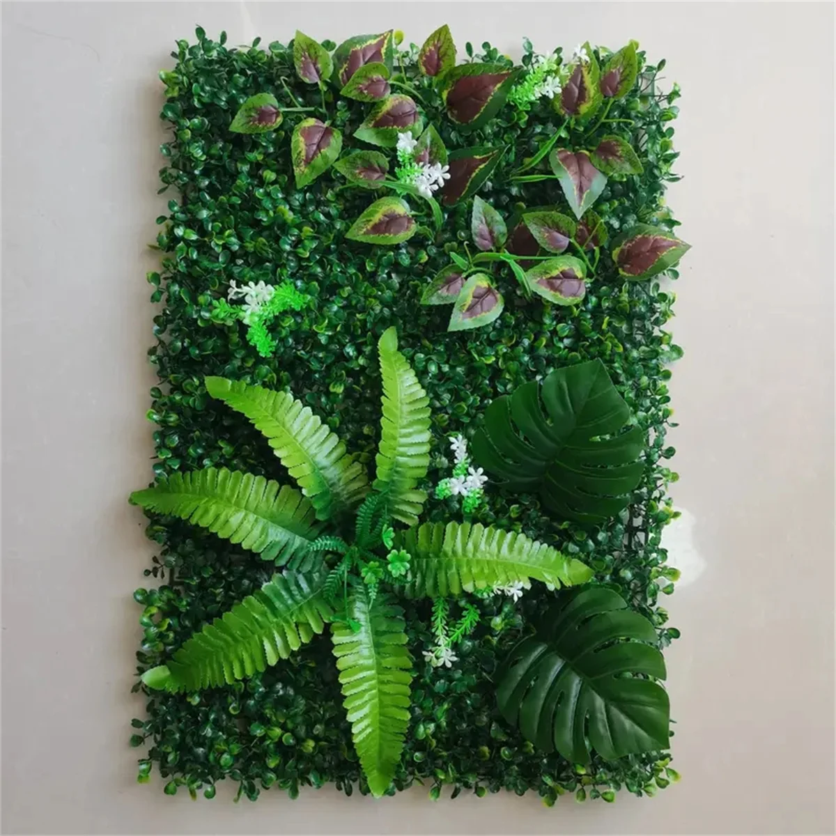 1 ชิ้น แผงผนังต้นไม้เทียมสีเขี - Flower Wall Panel บทวิจารณ์และราคา