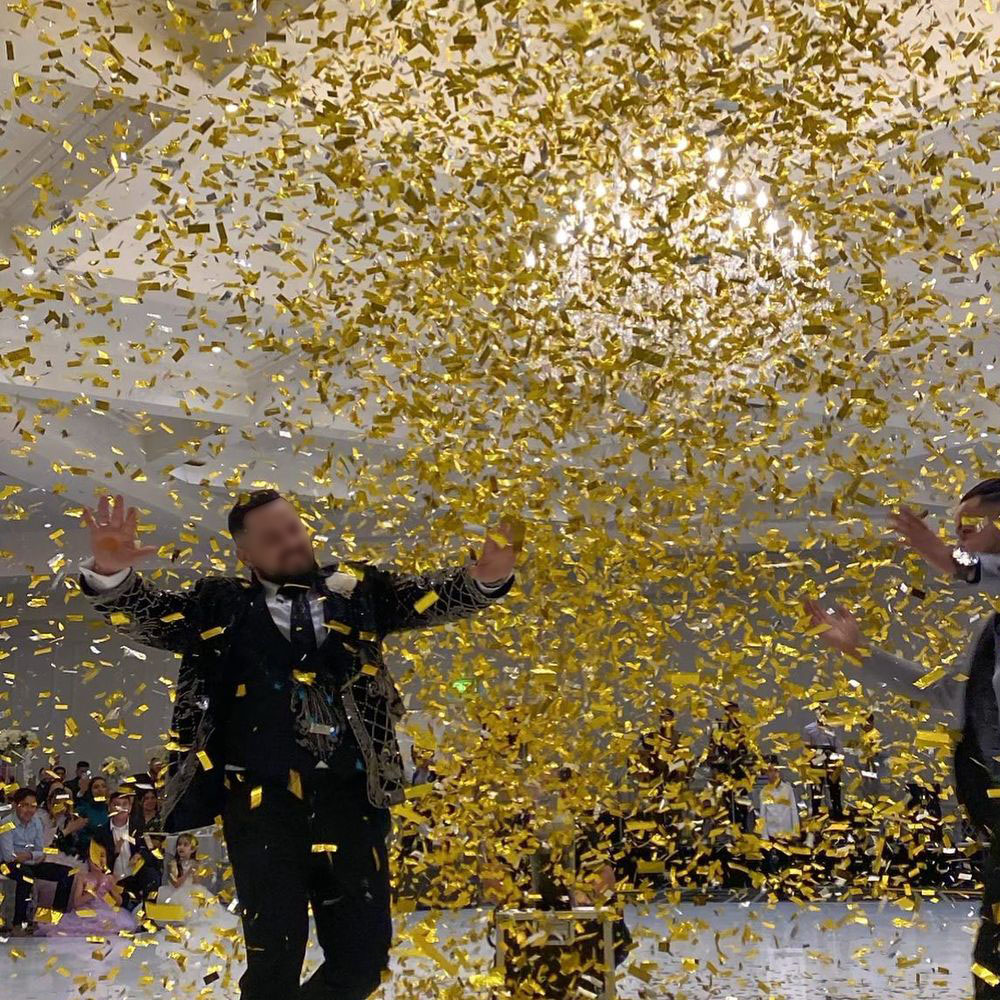 คอนเฟตติรูปทรงสี่เหลี่ยมผืนผ้า - Confetti Cannon Tube บทวิจารณ์และราคา