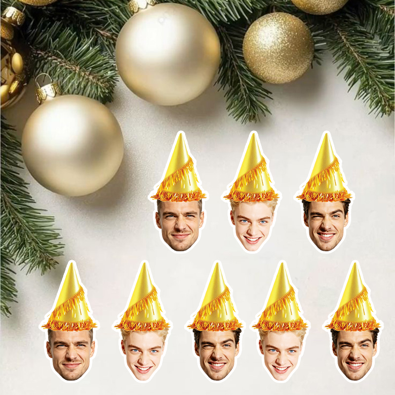20/30 ชิ้น สติกเกอร์รูปหน้าคนส - Party Hat Cone บทวิจารณ์และราคา