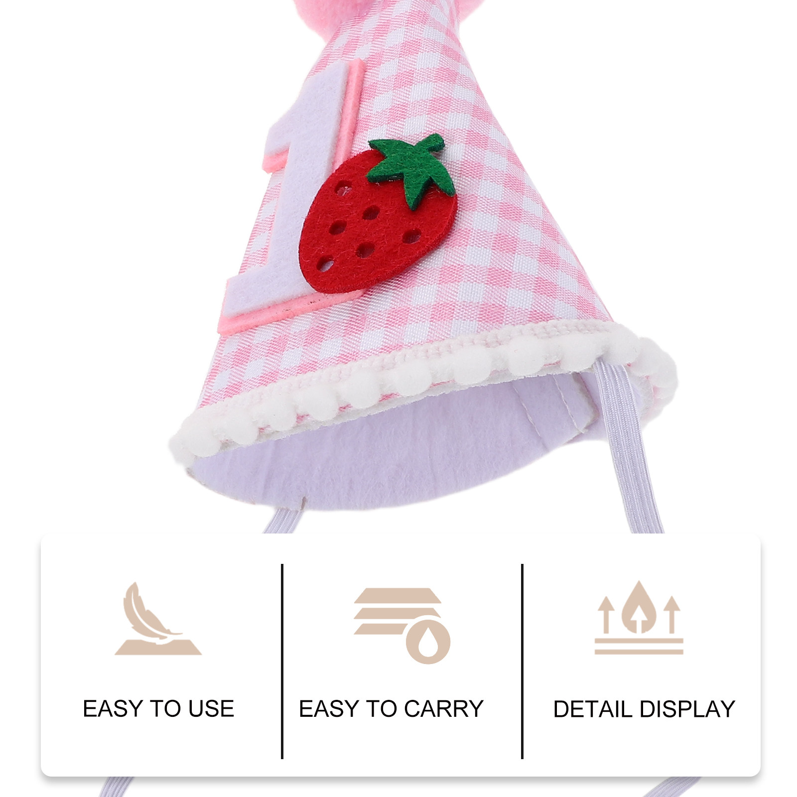 หมวกวันเกิดสตรอว์เบอร์รี รูปทร - Party Hat Cone บทวิจารณ์และราคา