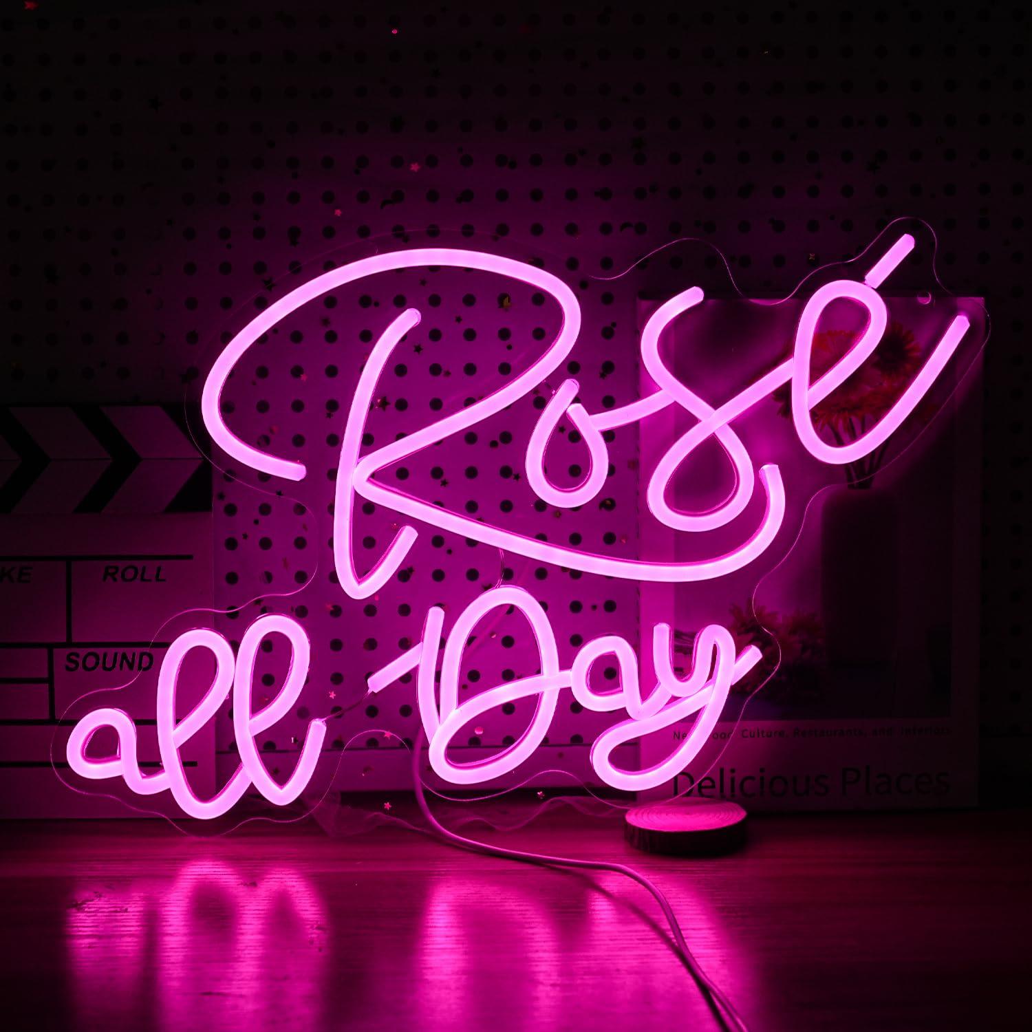 ป้ายไฟนีออนรูปดอกกุหลาบ แสงไฟ  - Neon Sign Party บทวิจารณ์และราคา