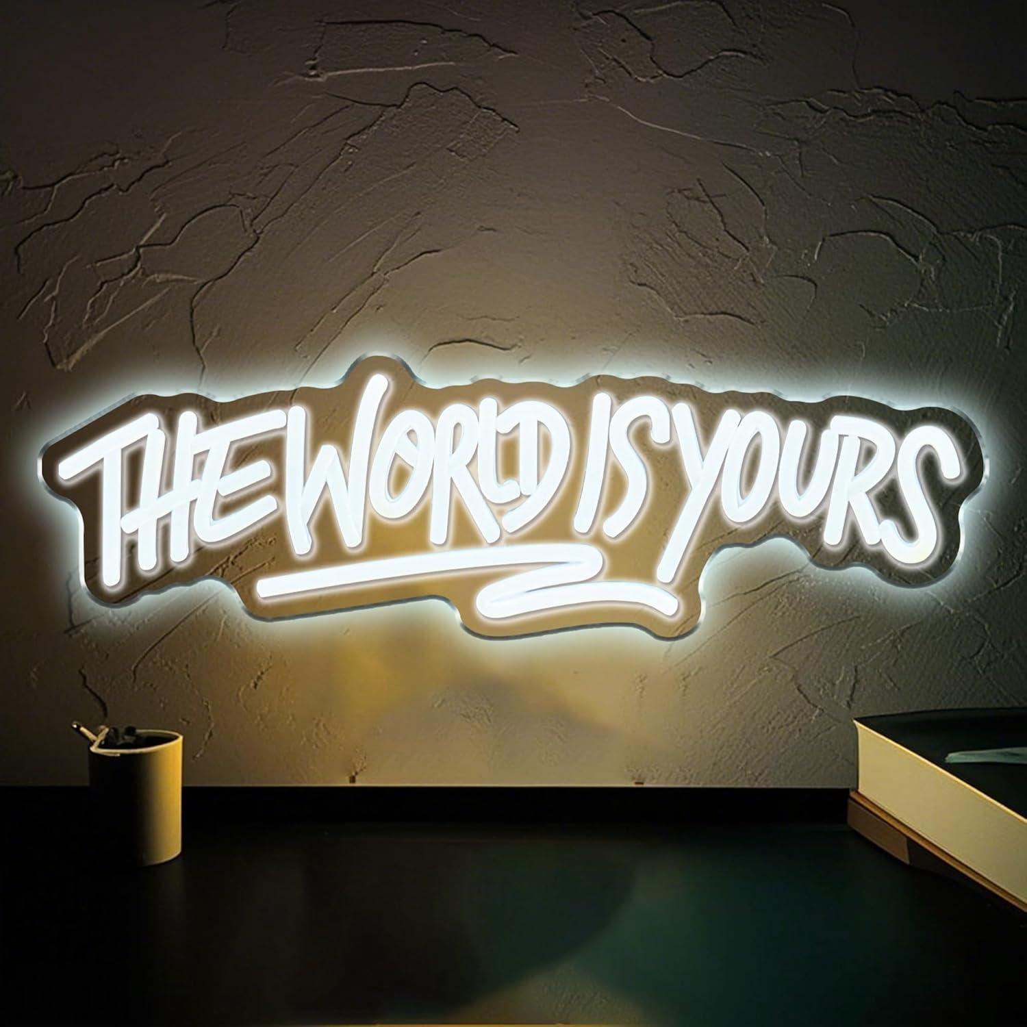 ป้ายไฟนีออน The World is Yours - Neon Sign Party บทวิจารณ์และราคา